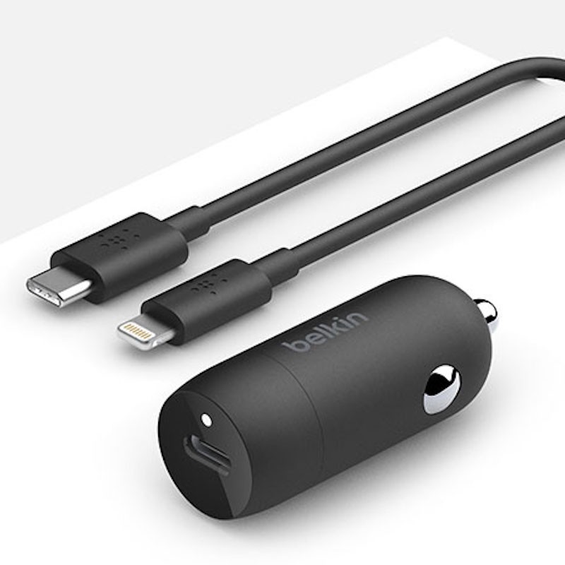 Chargeur de voiture USB-C BOOST↑CHARGE (18 W) avec câble USB-C