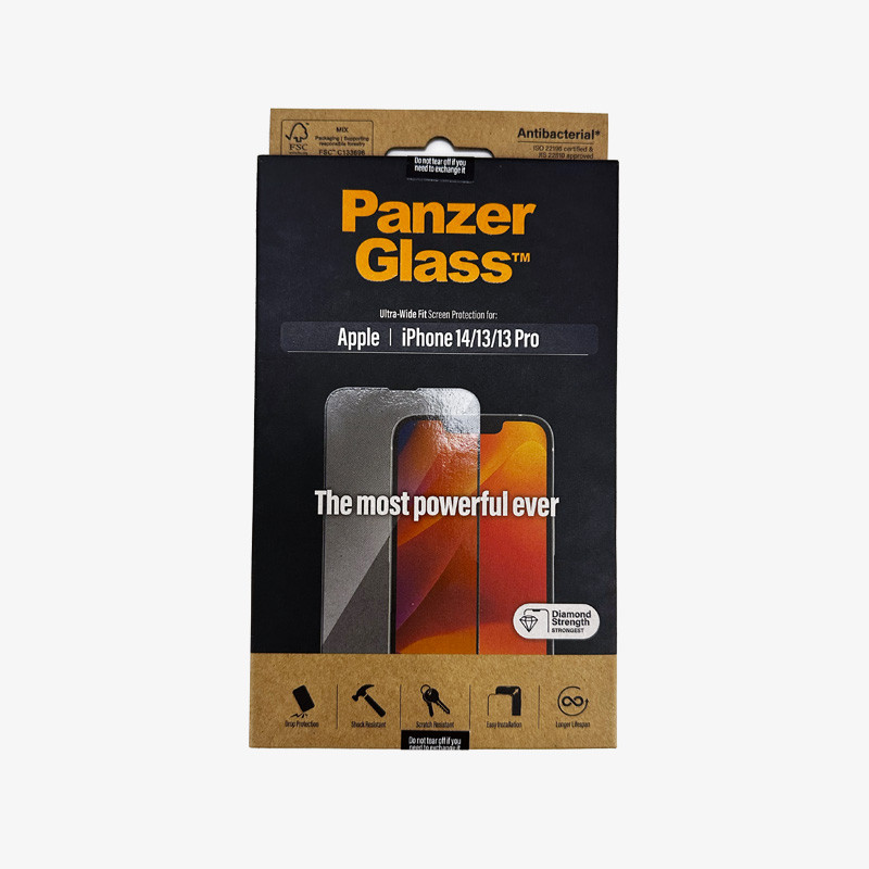 Protection d'écran PanzerGlass™ iPhone 14 / 13 / 13 Pro
