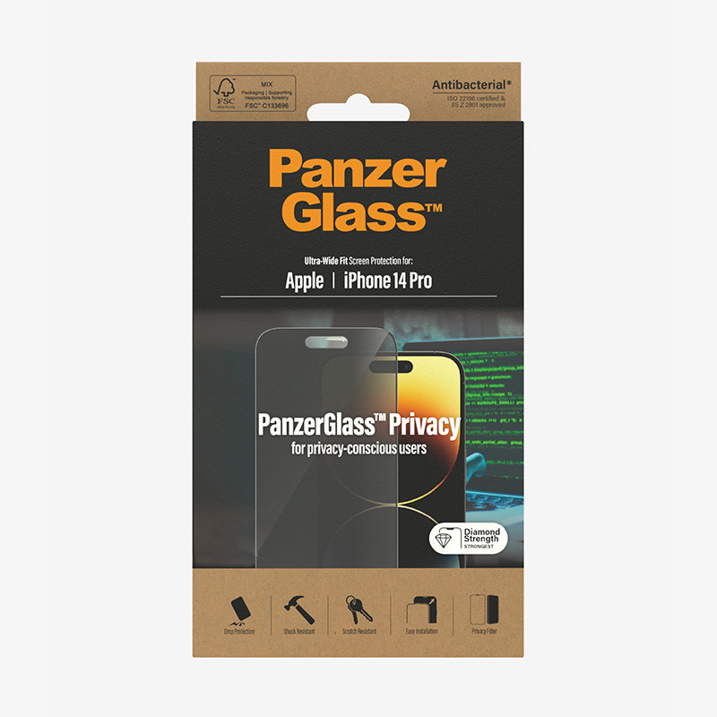 Protection écran iPhone 14 Pro - PanzerGlass™ Privacy