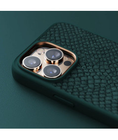 Coque Njord byELEMENTS en cuir de Saumon pour iPhone 14 Pro Max