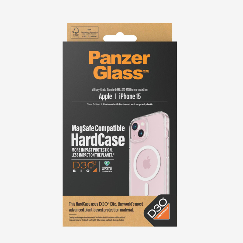 Coque iPhone 15 PanzerGlass™ HardCase compatible MagSafe