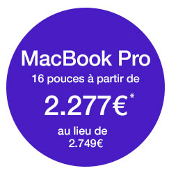 Tous les MacBook Pro 16 pouces
